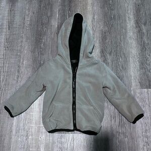 Little Bipsy Gray Zip-Up Fleece Jacket